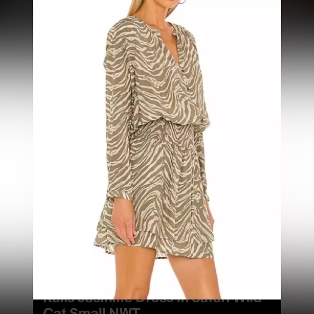 Rails Zebra Print Long Sleeve Mini Dress – Size S
